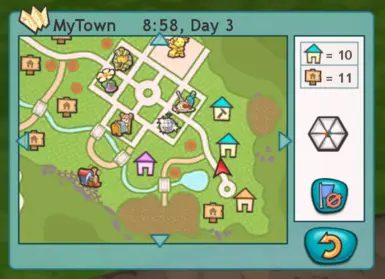 Time and Day in Map screen