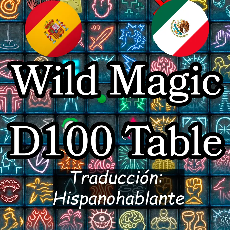 Wild Magic D100 Table Spanish at Baldur's Gate 3 Nexus - Mods and community