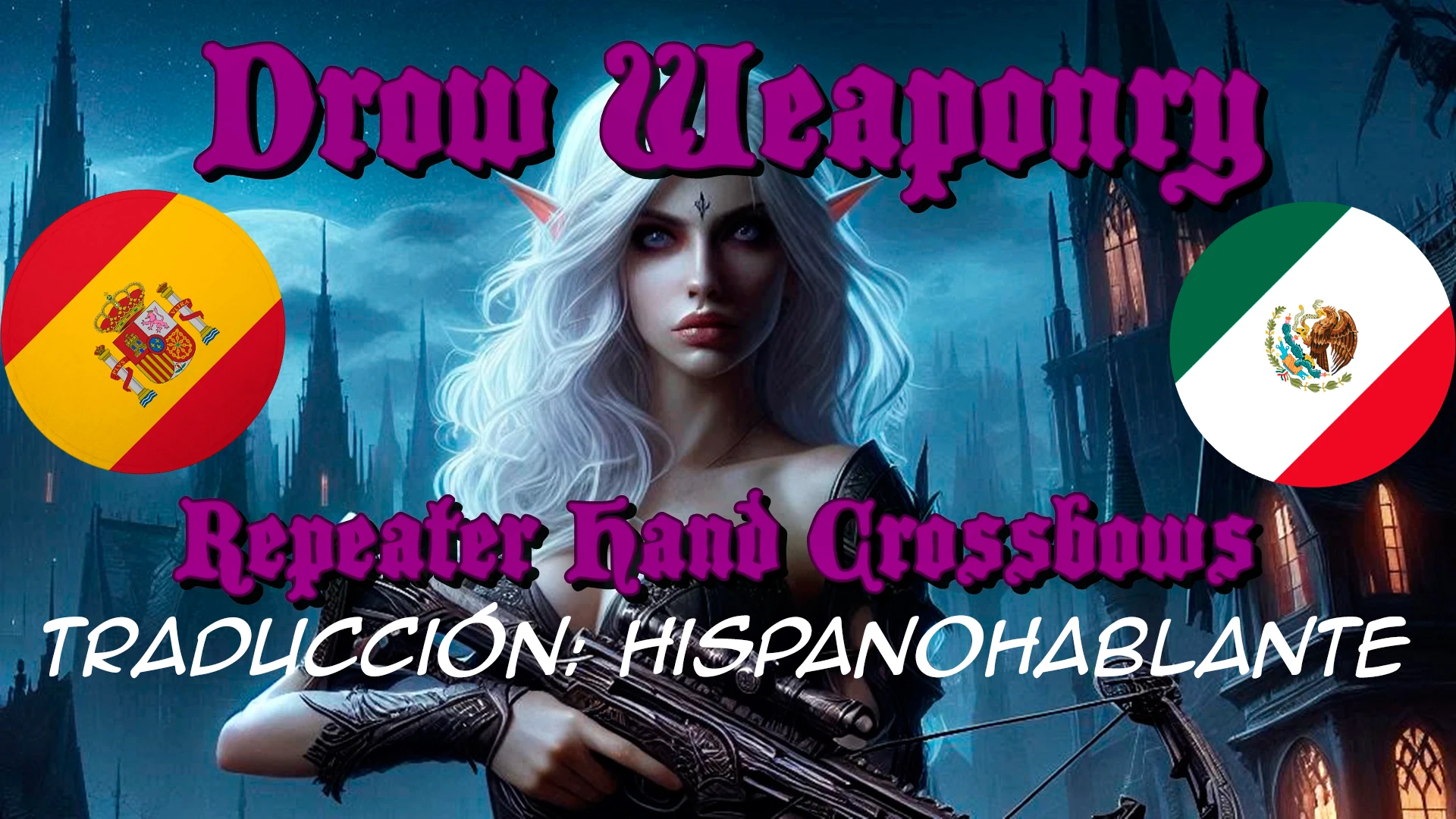 Drow Weaponry - Hand Crossbows Spanish at Baldur's Gate 3 Nexus - Mods ...