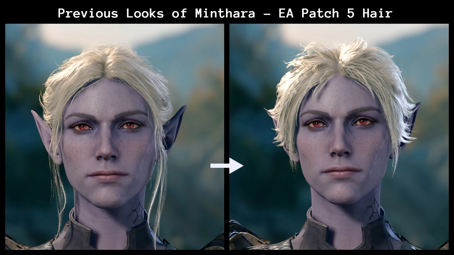 Previous Looks Of Minthara At Baldurs Gate 3 Nexus Mods And Community