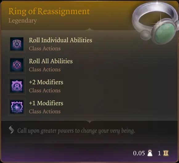 Roll For Stats - Ring of Reassignment at Baldur's Gate 3 Nexus - Mods ...