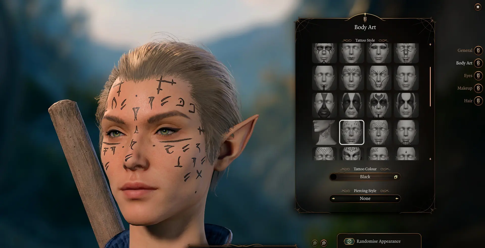 No Chin Markings on Tattoos at Baldur's Gate 3 Nexus - Mods and community