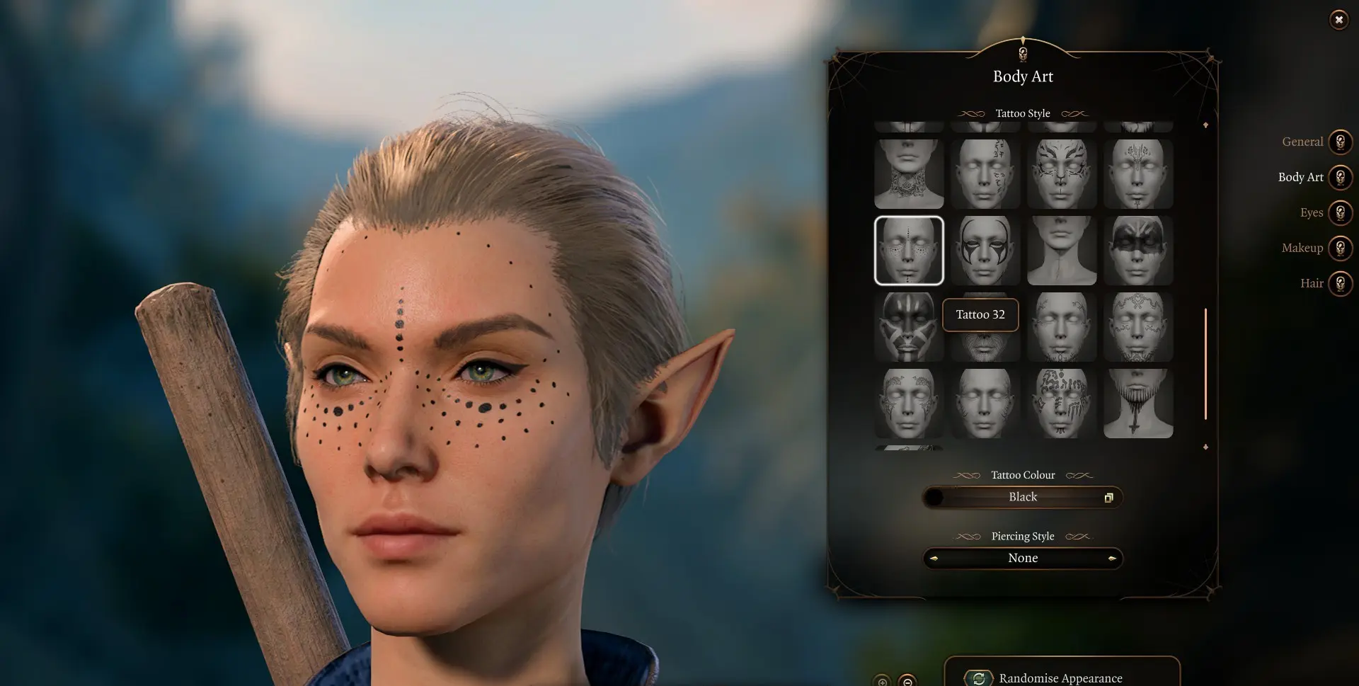 No Chin Markings on Tattoos at Baldur's Gate 3 Nexus - Mods and community