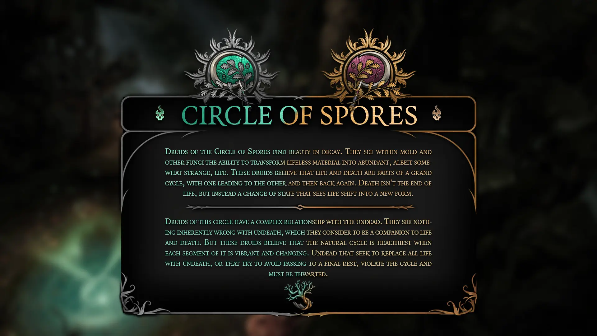 Circle Of Spores Druid Subclass (DEPRECATED) At Baldur's Gate 3 Nexus ...