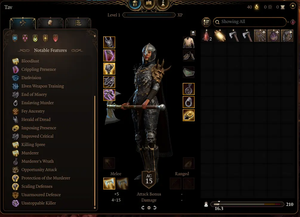 Bloodlust Equipment Set at Baldur's Gate 3 Nexus - Mods and community