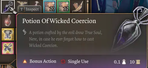 Potion Of Wicked Coercion At Baldur's Gate 3 Nexus - Mods And Community