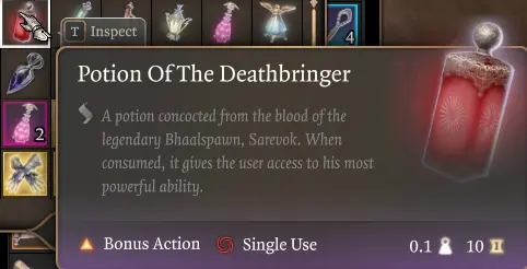 Potion Of The Deathbringer at Baldur's Gate 3 Nexus - Mods and community