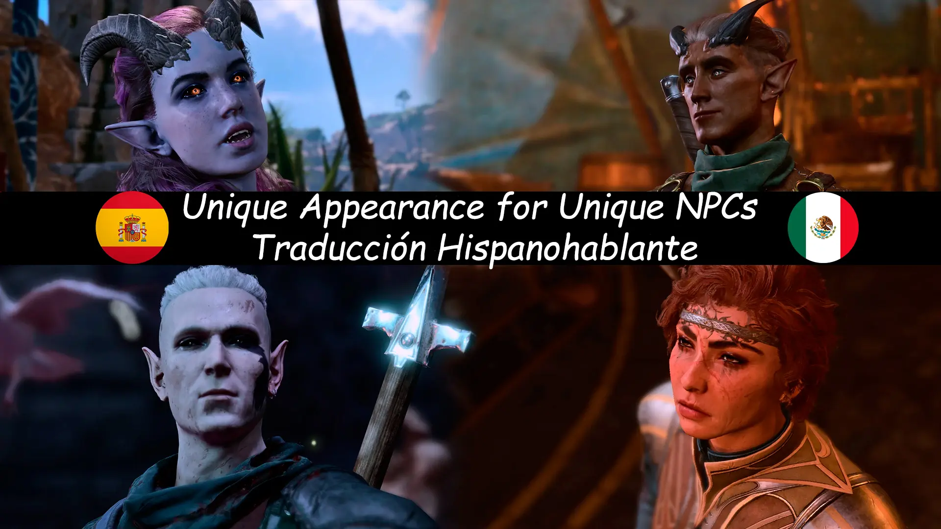 Unique Appearance for Unique NPCs Spanish at Baldur's Gate 3 Nexus ...