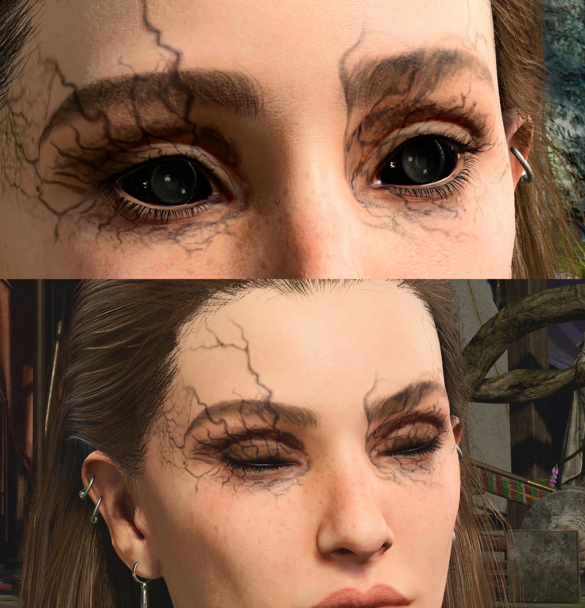 Half-Illithid Facial and Body Veins Retexture at Baldur's Gate 3 Nexus ...