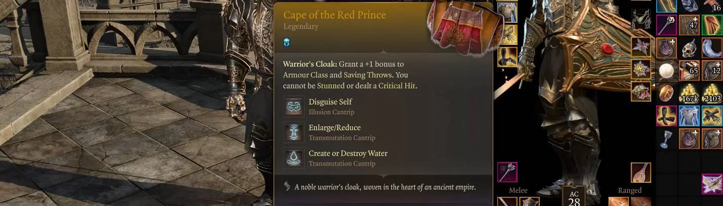 Legendary Cape Of The Red Prince At Baldur S Gate 3 Nexus Mods And   3630 1698263815 