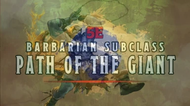5e Path of the Giant - Barbarian Subclasss - PTBR