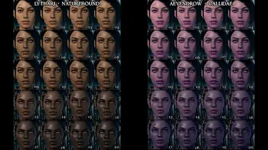 Skin Tones (Lythari/Aevendrow)