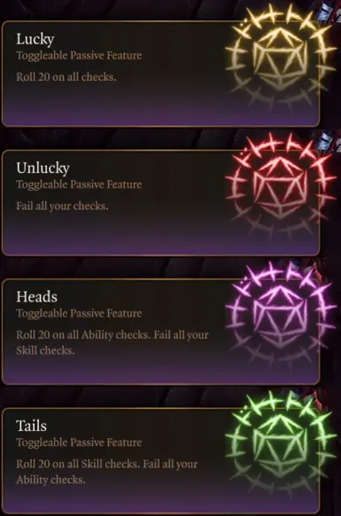 Toggleable Ver. Features