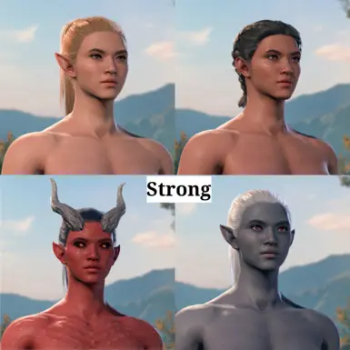 Strong Races - Human, Half Elf, Drow, Elf, Tiefling.