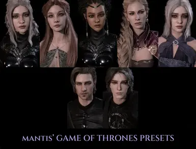 MANTIS' GAME OF THRONES PRESETS