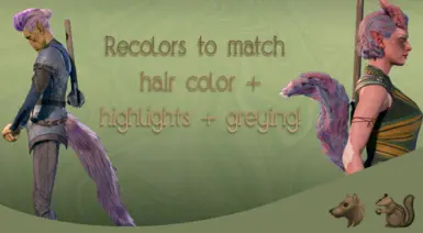 Supports modded hair colors too! :D
