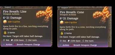 ALL Elemental Breaths now have Line and Cone options
