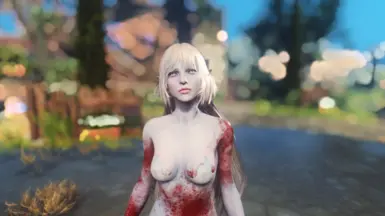 How it looks without default game blood