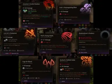 Tooltips for the Unique Spells