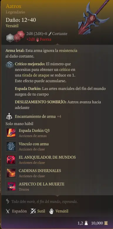 Aatrox Blade - Spanish at Baldur's Gate 3 Nexus - Mods and community