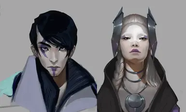 Selunari - Aphelios and Alune Tattoo Replacers