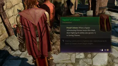 The Squire's Colours cloak uses Isobel's cape model!