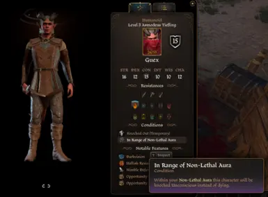 No combat log or overhead text spam, just shows on character sheet and portrait frames.