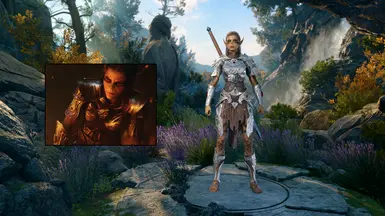Lae'zel wears Githyanki Bracers like in the opening cinematic