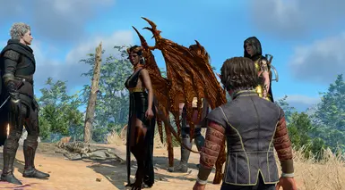 Harpy Feet Unique Tav body textures become metallic