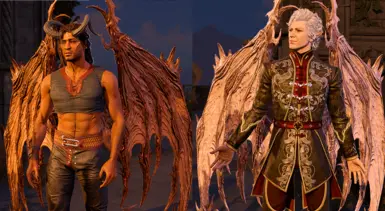 Wyll and Astarion's Wing Dyes