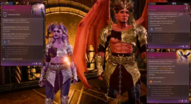 Only has these visuals for BT1 and BT4 tiefling cambions