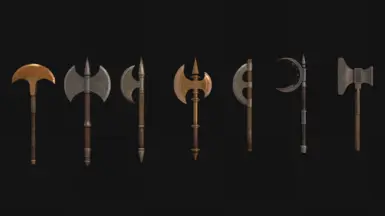 All one handed axes in 1.0