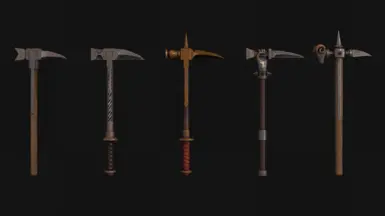 All one handed warhammers in 1.0