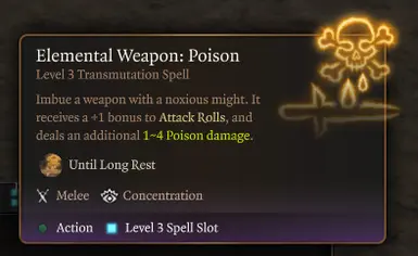 Elemental Weapon: Poison