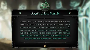 Grave Domain Cleric Subclass