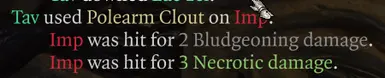 Polearm Bonus Attack with Hex on Target