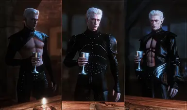 Edgy Leather Armor A / Tight Leather Armor / Edgy Robe