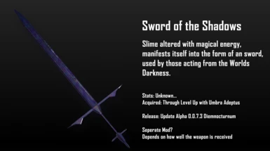 Umbra Adeptus New Weapon, Coming Soon....