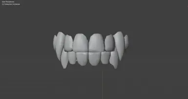 Spawn teeth in blender