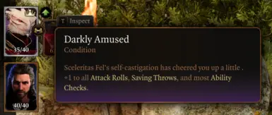 Sceleritas can entertain Durge for a little status boost
