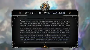 Way of the Windwalker Monk Subclass
