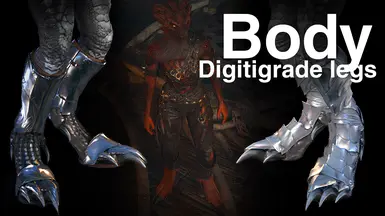 Clawstep - Dragonborn female body - Digitigrade legs