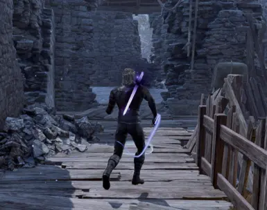 Trail from the hand when moving