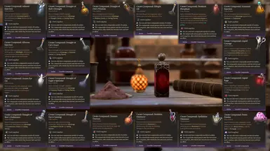 All the available brewable compounds.
