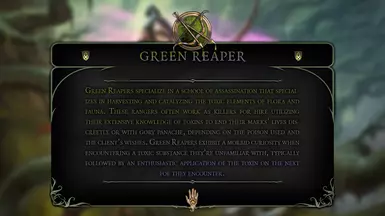 Green Reaper Ranger Subclass