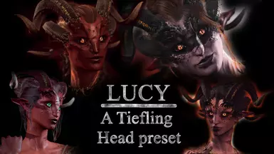 Lucy - A Unique Tiefling Head