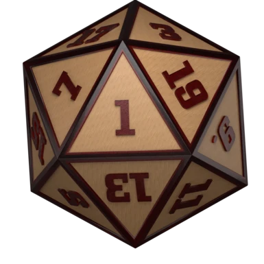 Wood Dice - Red Resin