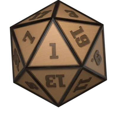 Wood Dice - Clear Resin