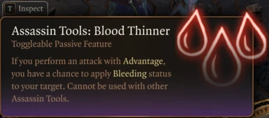 Assassin Tools: Blood Thinner