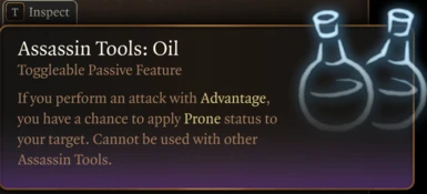 Assassin Tools: Oil